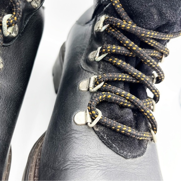 Vintage Blondo Waterproof Leather Lug Sole Lace Up Chunky Boots Grunge - Picture 6 of 11